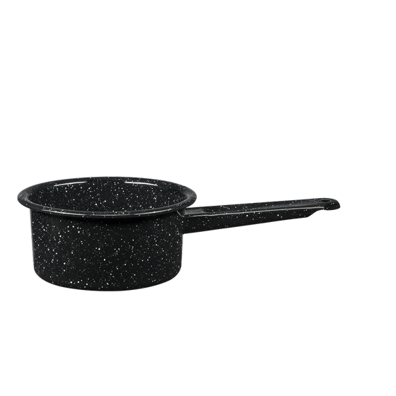 Granite Ware 7.5 Qt 3 Piece Multiuse Pasta Pot Set, Strainer Pot with lid.  (Speckled Black) Seafood, Soups, Sauce, Large Capacity. Easy to Clean.